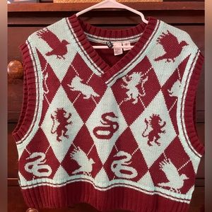 Wizarding World Hogwarts/Harry Potter knit vest. Size S but fits a 14/16.